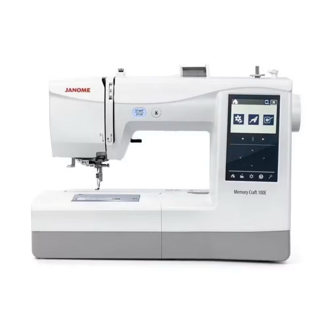 Janome Memory Craft 100E Embroidery Machine with Touchscreen and 274 Designs
